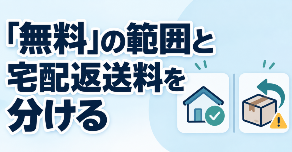 出張査定の無料範囲と宅配で返送する場合の送料を分けて確認する