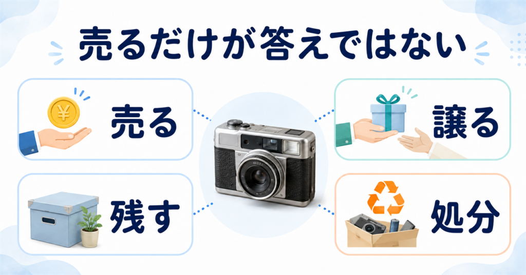 古いカメラを売る・譲る・残す・処分する4つの選択肢